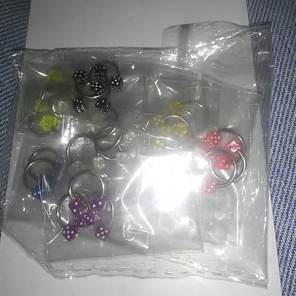 Lot of Body eyebrow, nose or lip rings